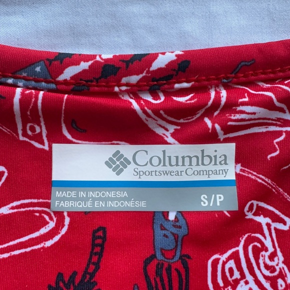 Columbia PFG Red Patterned Women’s Sleeveless Dress - Picture 4 of 7